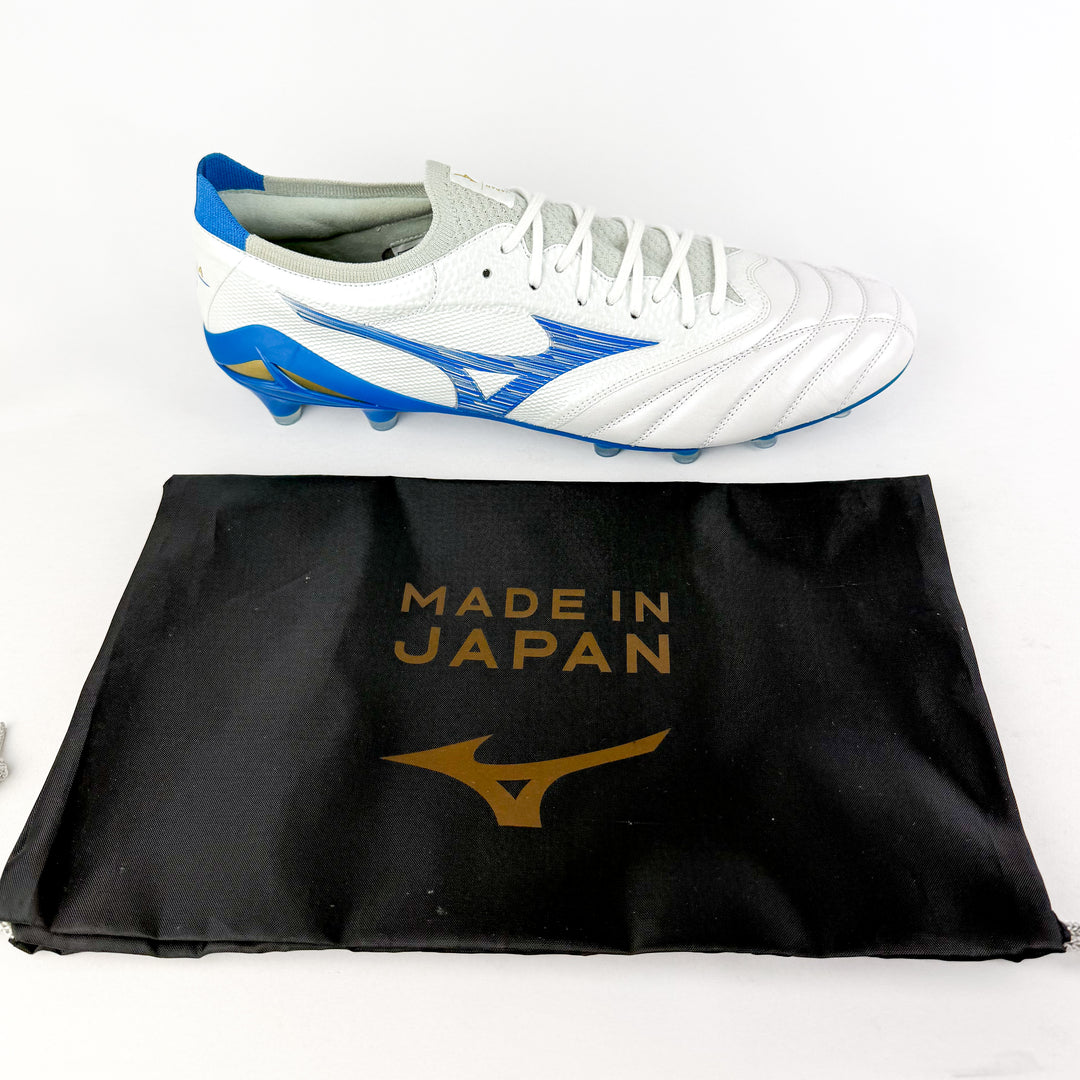 Mizuno Morelia Neo IV Beta Elite FG - Made in Japan - White/Laser Blue *In Box*