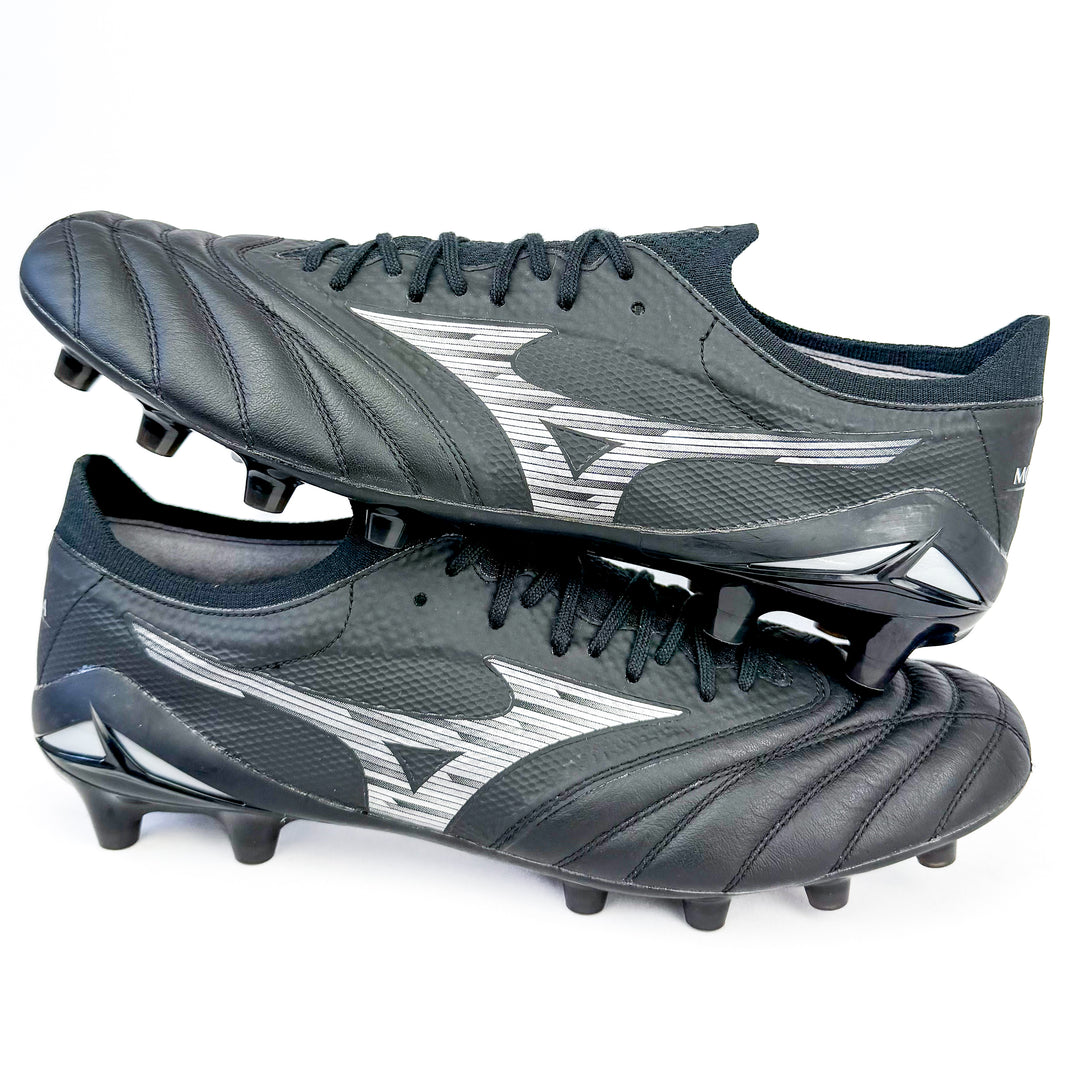 Mizuno Morelia Neo IV Beta Elite FG - Black/Galaxy Silver/Black *Brand New*