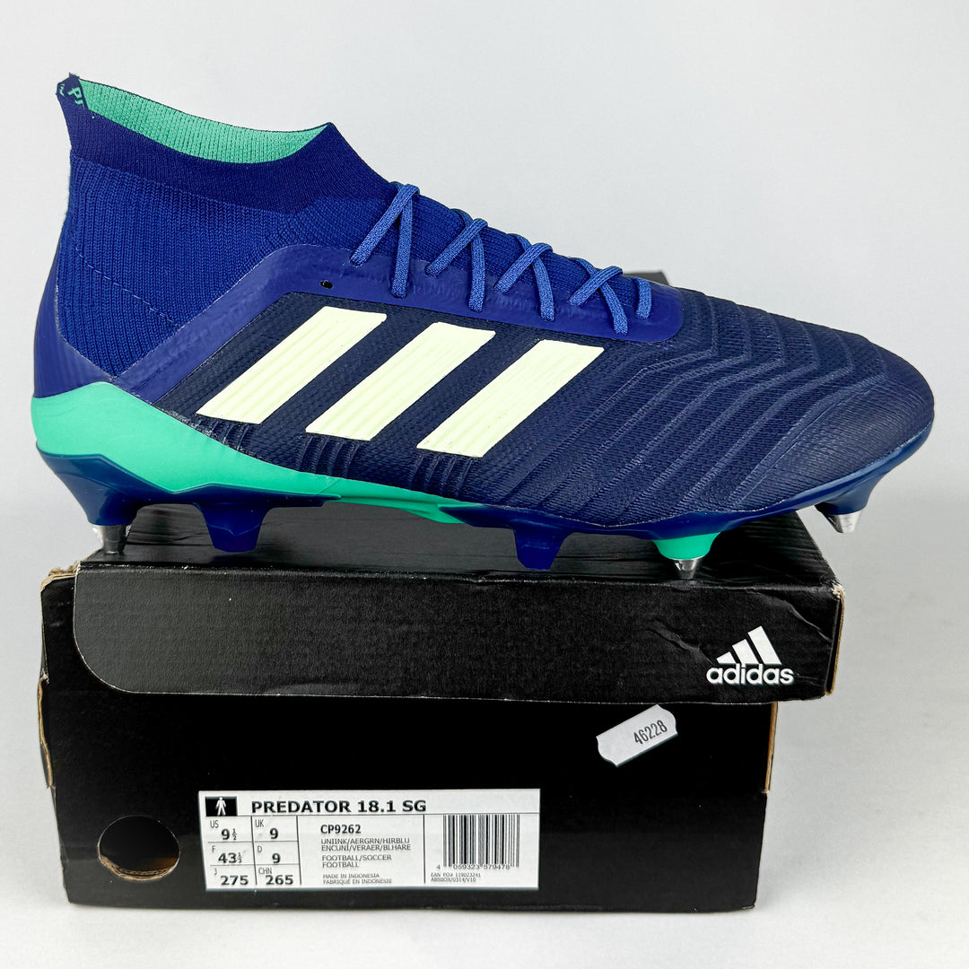 Adidas Predator 18.1 SG - Unity Ink/Aero Green/Hi-Res Green *In Box*