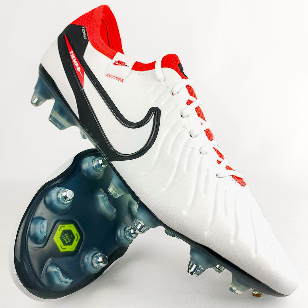 Nike Tiempo Legend 10 Elite AC SG-Pro - White/Hyper Crimson/Black *In Box*