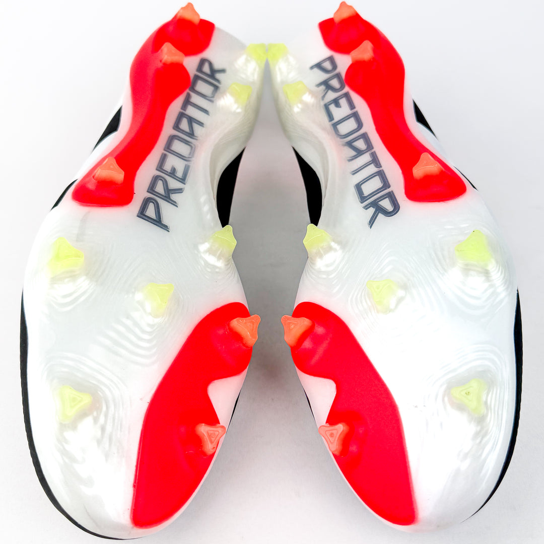 Adidas Predator Elite FG - Black/Solar Red/White/Solar Yellow *Laced Mod*