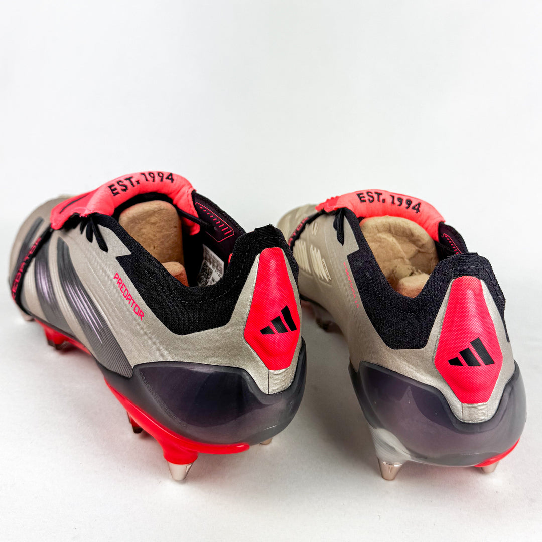 Adidas Predator Elite FT Tongue SG - Platinum Metallic/Aurora Black/Carbon *Brand New*