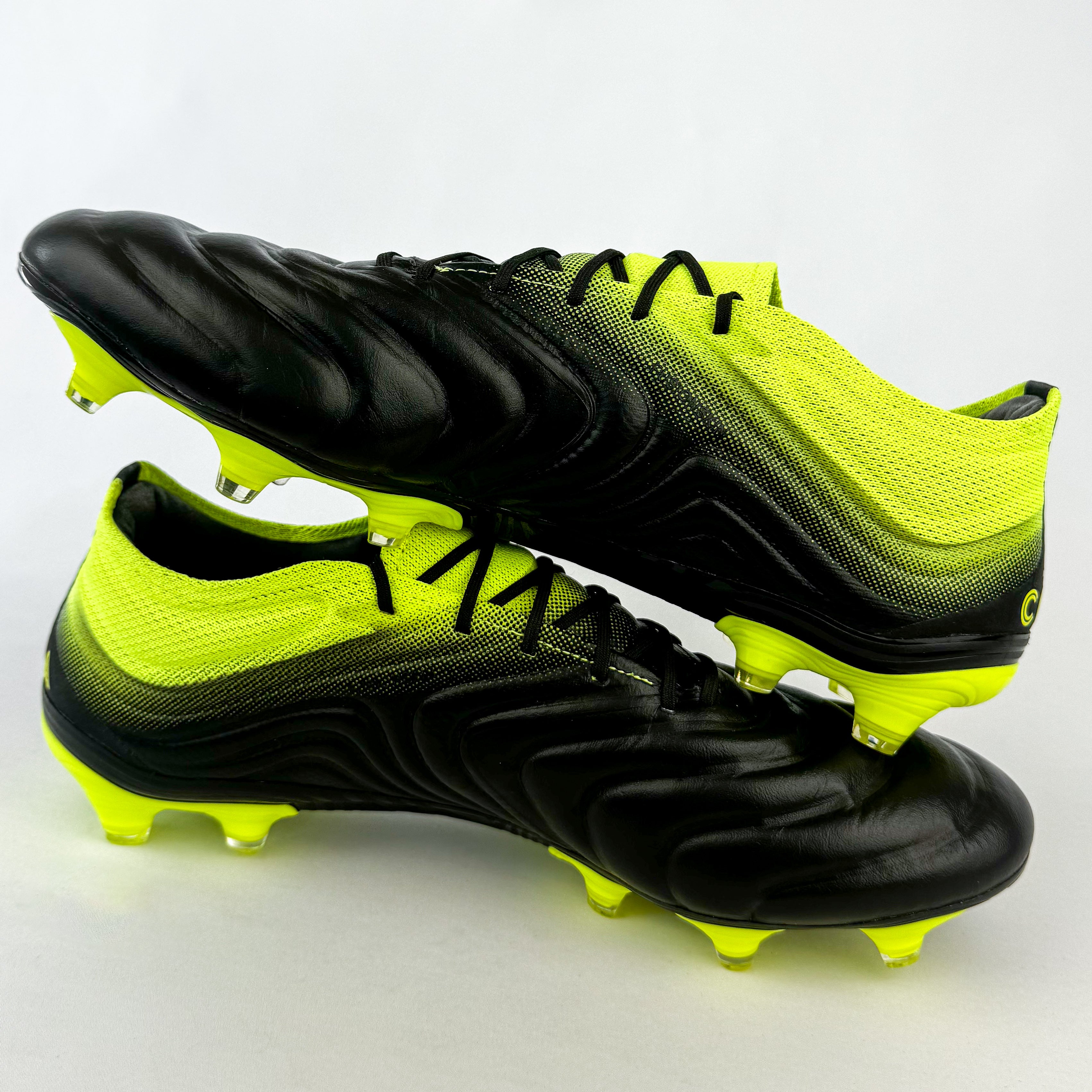 Adidas copa 19.1 black yellow hotsell