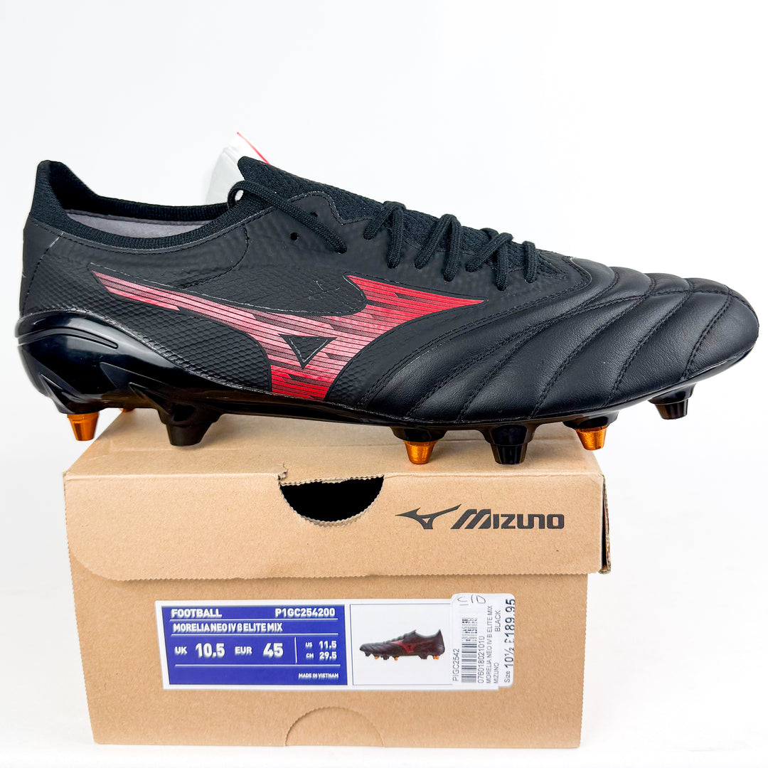 Mizuno Morelia Neo IV Beta Elite SG  - Black/Morelia Red *In Box*