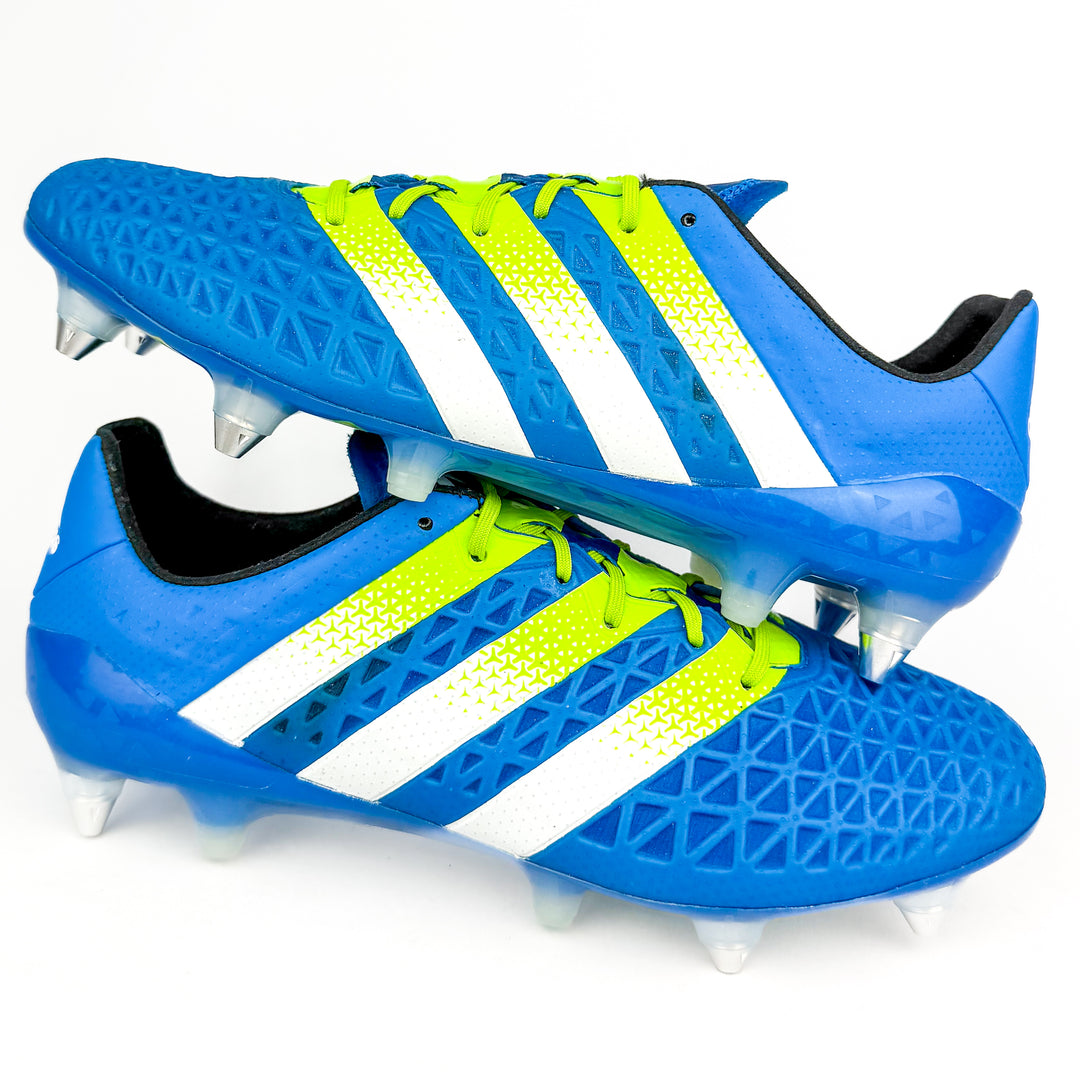 Adidas Ace 16.1 SG - Shock Blue/Semi Solar Slime/White *Brand New*