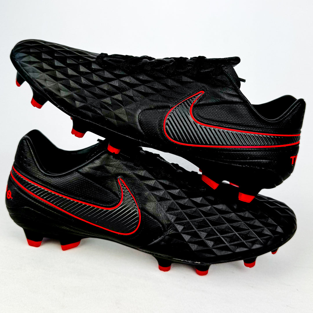 Nike Tiempo Legend VIII Pro FG - Black/Dark Smoke Grey/Chile Red *In Box*