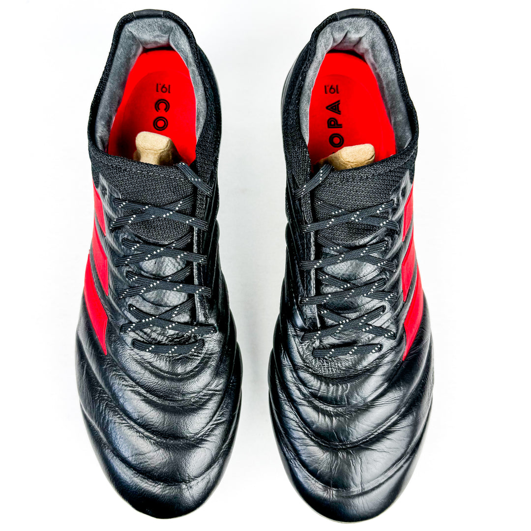 Adidas Copa 19.1 FG - Black/Hi-Res Red/Silver Metallic *As New*