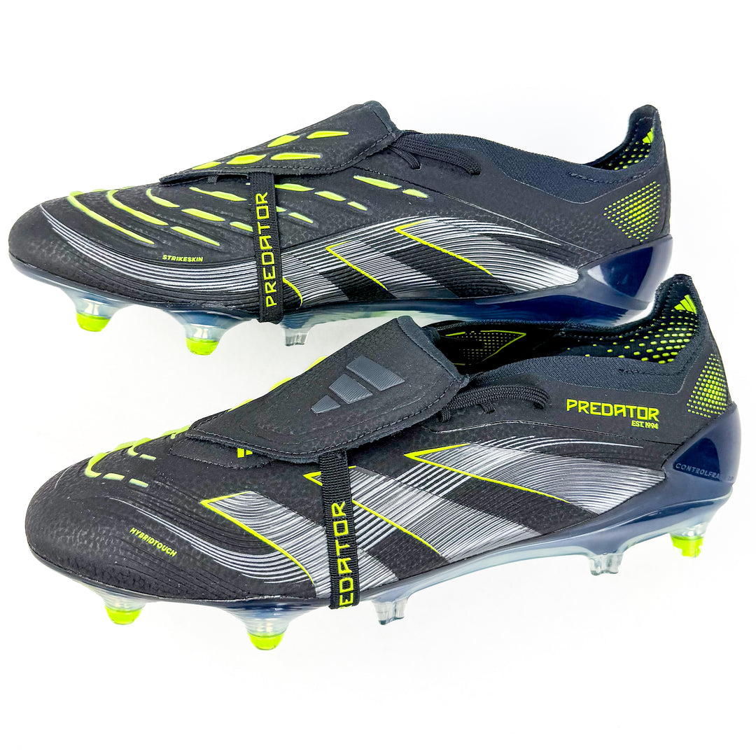 Adidas Predator Elite Tongue FT FG - Core Black/Carbon/Lucid Lemon *In Box*
