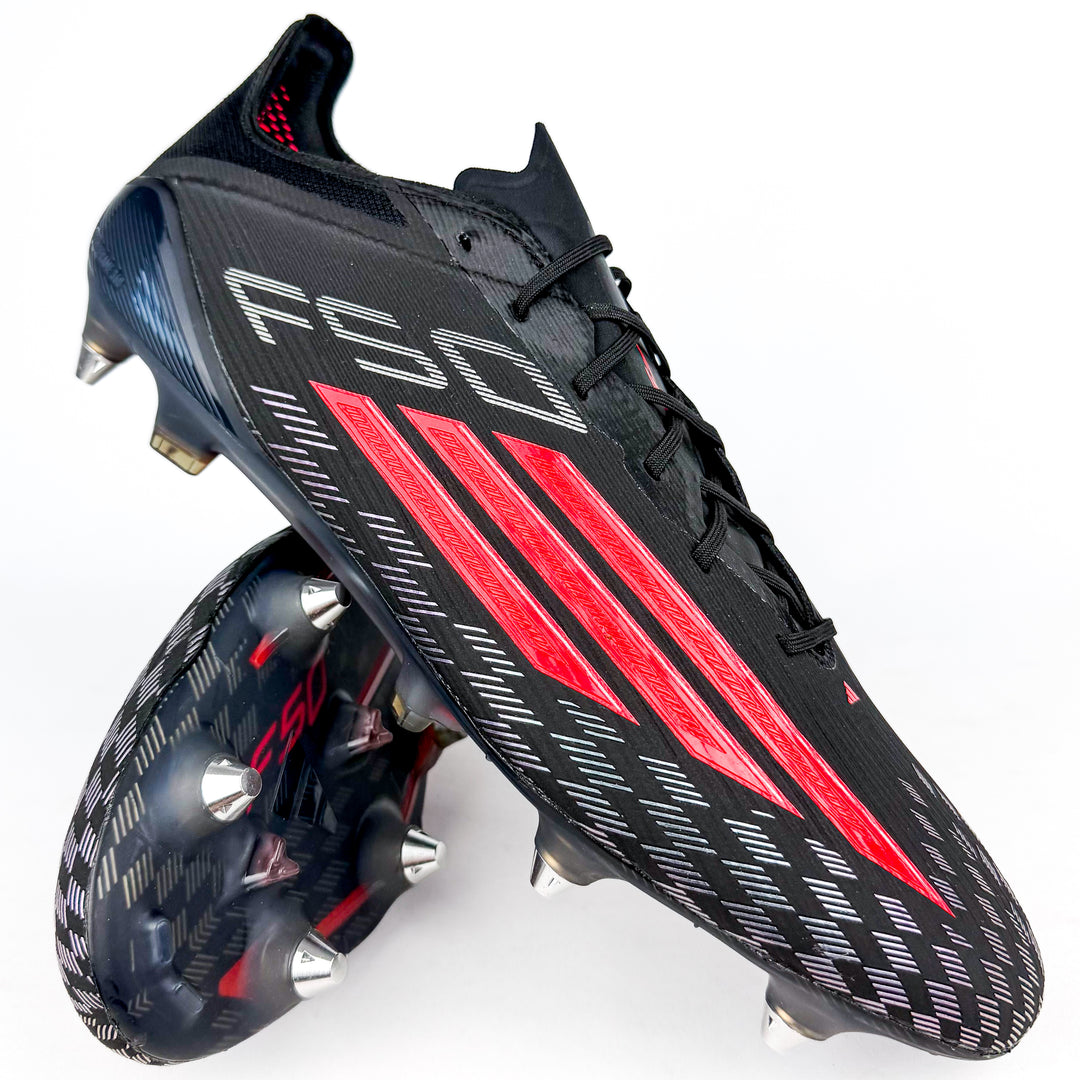 Adidas F50 Elite SG - Core Black/Lucid Red/Silver Metallic *In Box*