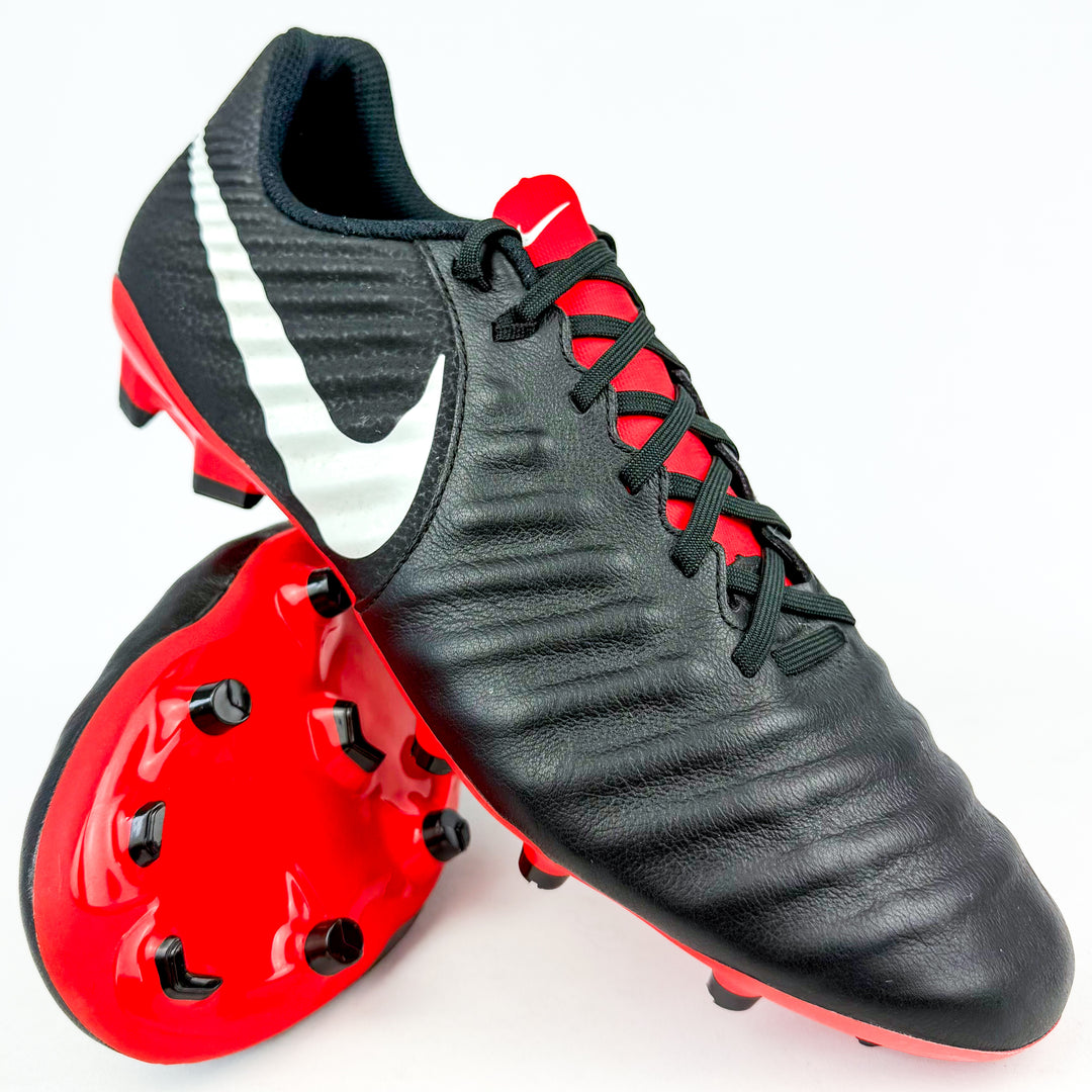 Nike Tiempo VII Academy FG - Black/University Red/White *Brand New*
