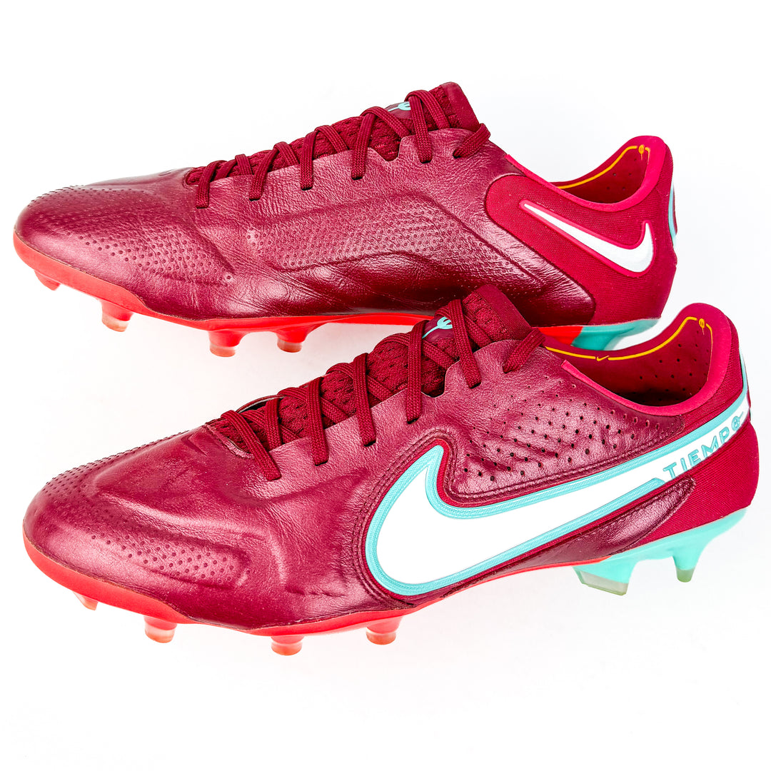 Nike Tiempo Legend 9 Elite FG - Team Red/Mystic Hibiscus/Bright Crimson/White *Pre-Owned*