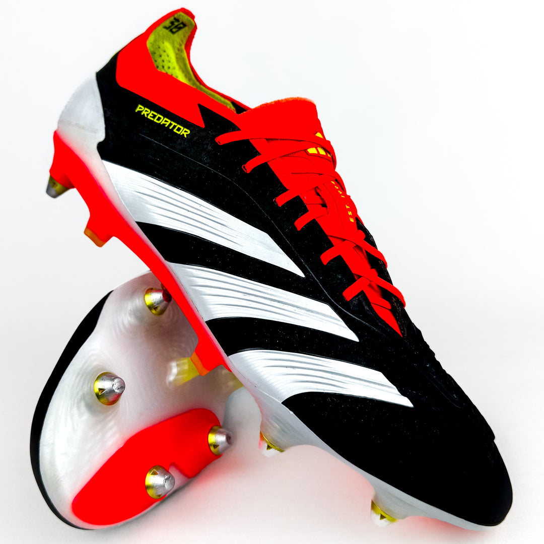 Adidas Predator Elite SG - Core Black/Solar Red/Solar Yellow *Pre-Owned*