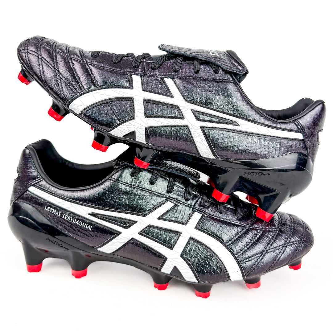 ASICS Lethal Testimonial 4 IT FG - Black/White/Red *Brand New*