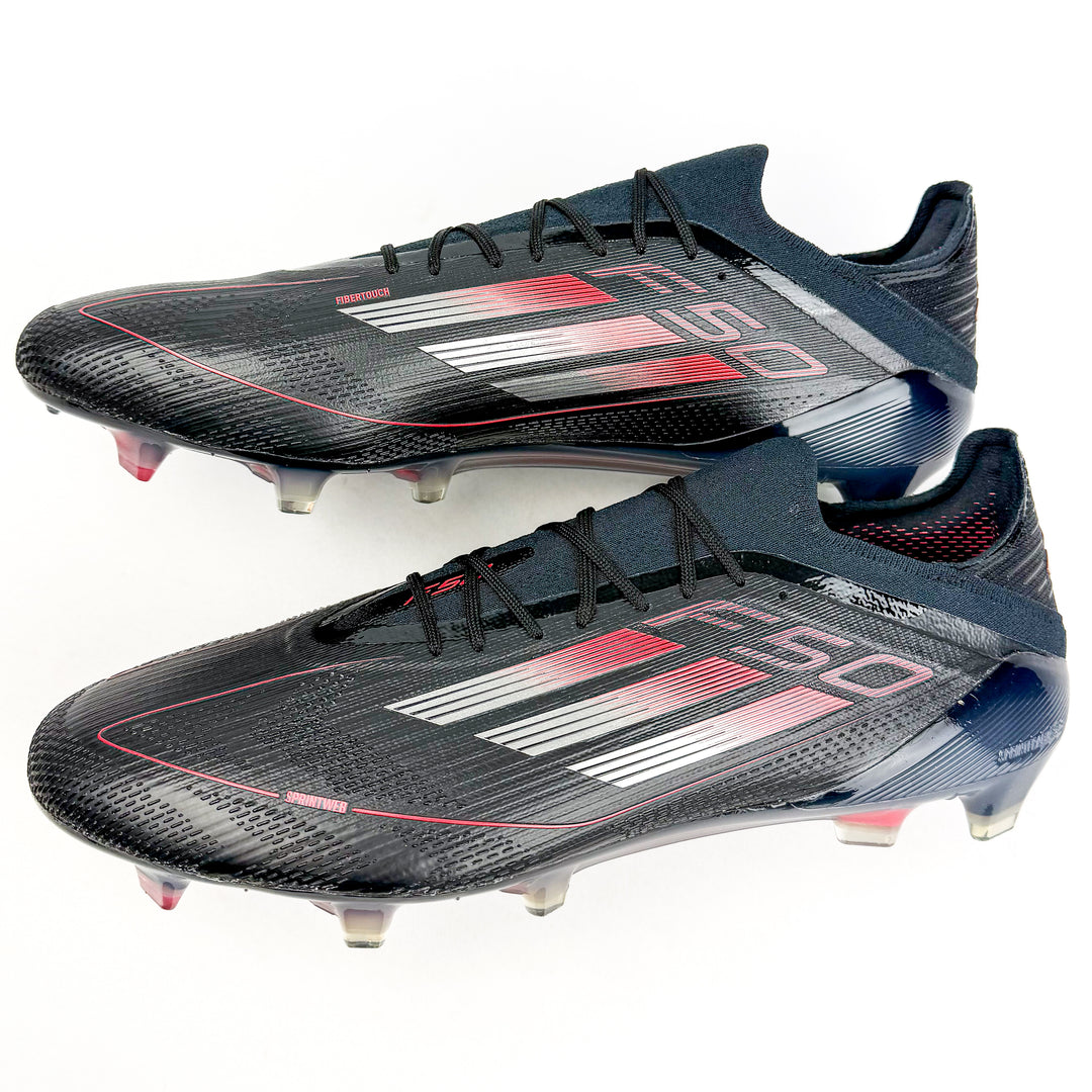 Adidas F50 Elite FG - Black/Iron Metallic/Lucid Red *Rodrygo Custom*