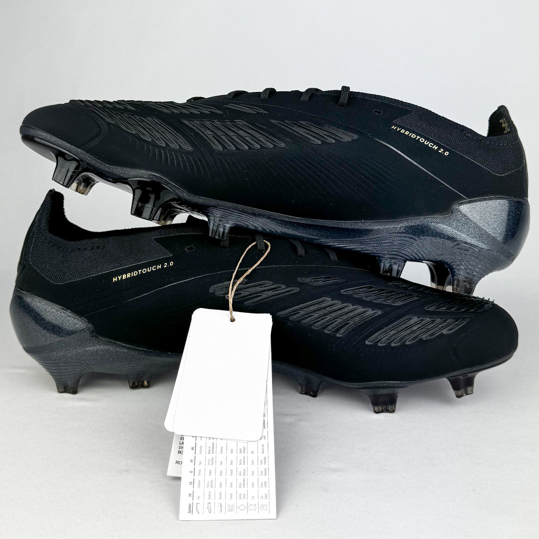 Adidas Predator Elite FG - Core Black/Gold Metallic/Carbon *Brand New*