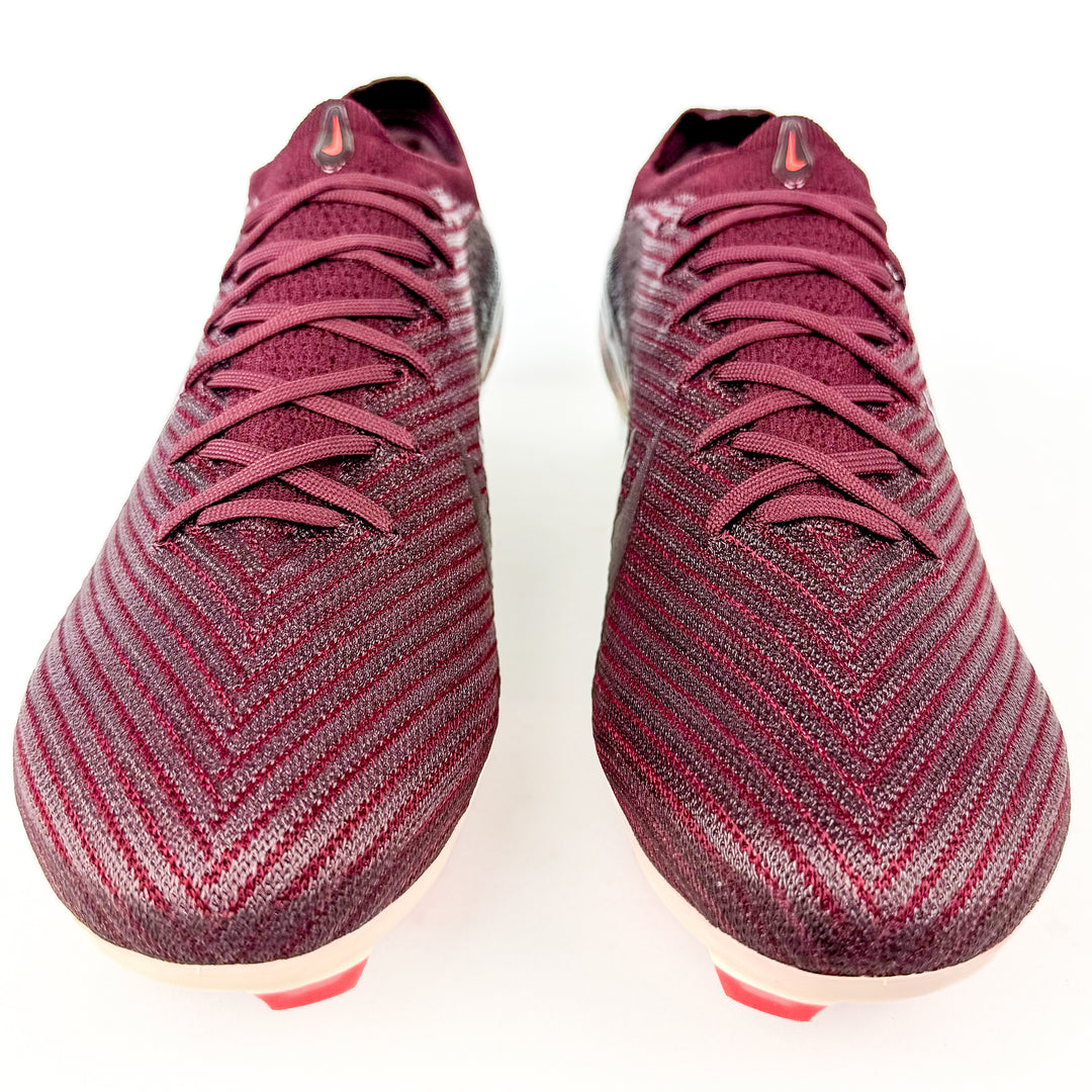 Nike Air Zoom Mercurial Vapor 16 Elite FG - Burgundy Crush/Silver Metallic/Bordeaux Crush *In Box*