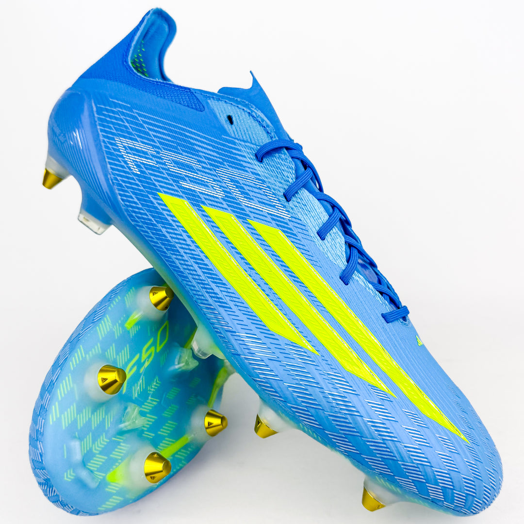 Adidas F50 Elite SG - Lucid Ray Blue/Team Solar Yellow/Lucid Aquamarine *In Box*