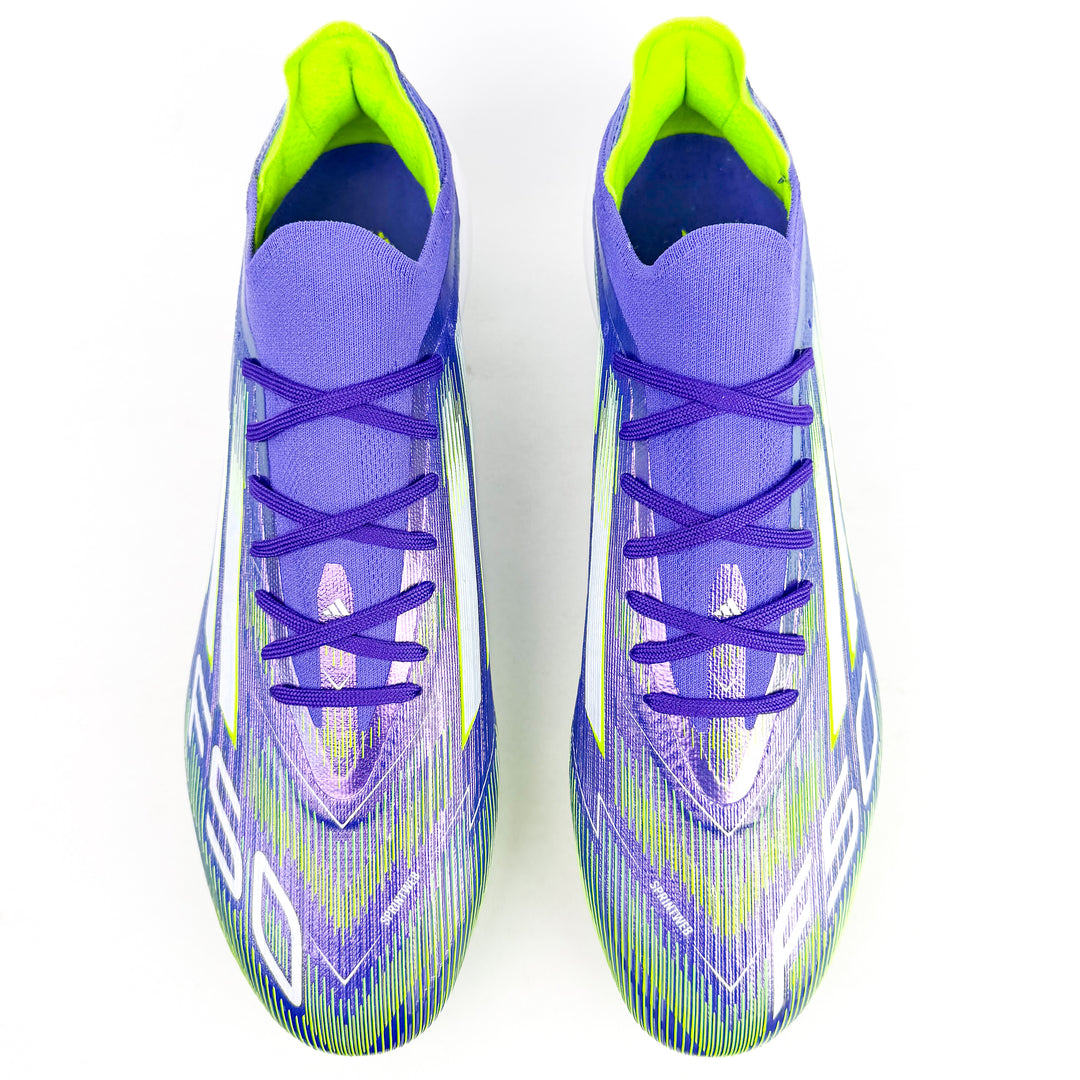 Adidas F50 Elite FG - Purple Rush/White/Lucid Lemon *Laced Mod*