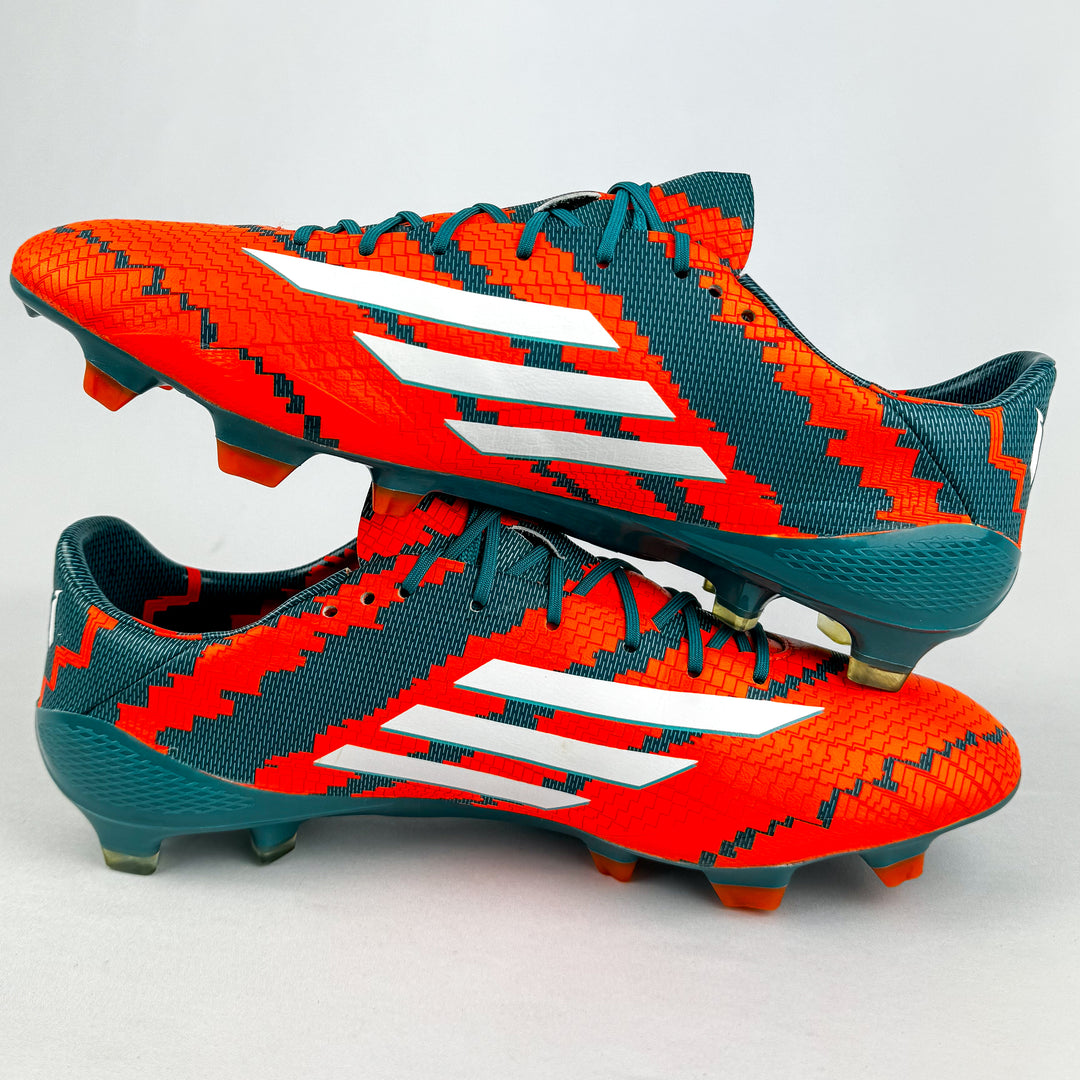 Adidas F50 Adizero 2014 FG - Messi Mirosar10 - Power Teal/White/Solar Orange *As New*