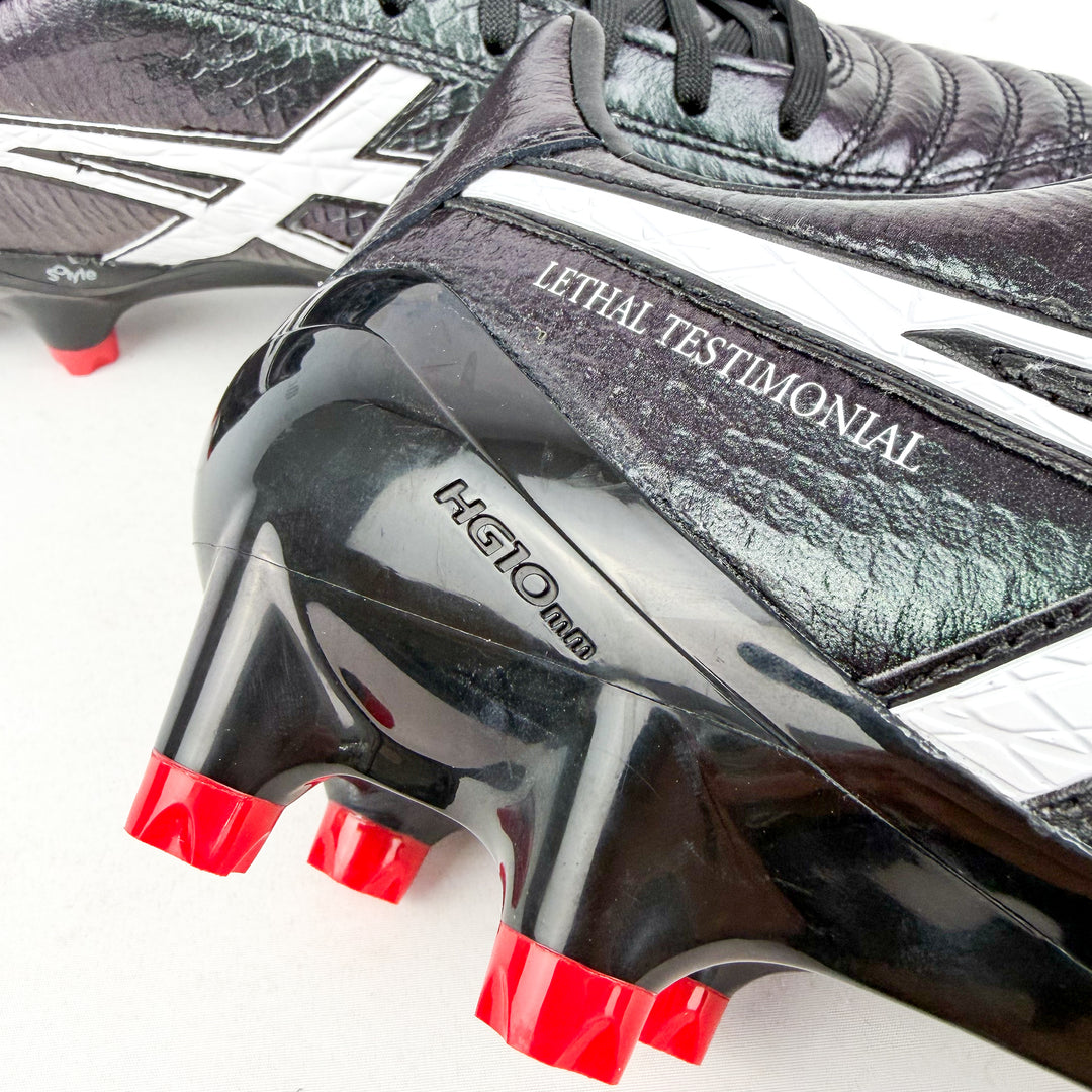 ASICS Lethal Testimonial 4 IT FG - Black/White/Red *Brand New*