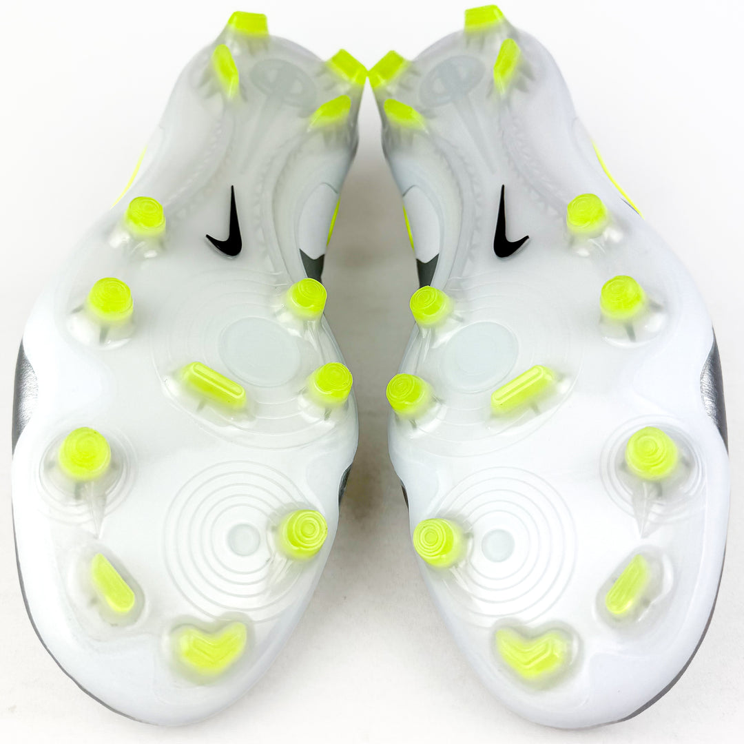 Nike Tiempo Legend 10 Elite FG  - Metallic Silver/Black/Volt *Brand New*