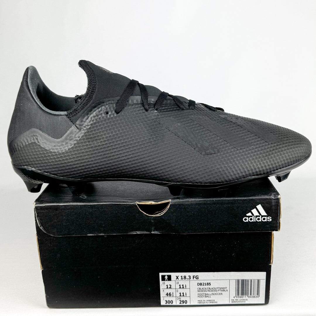 Adidas X 18.3 FG - Core Black/White *Brand New*