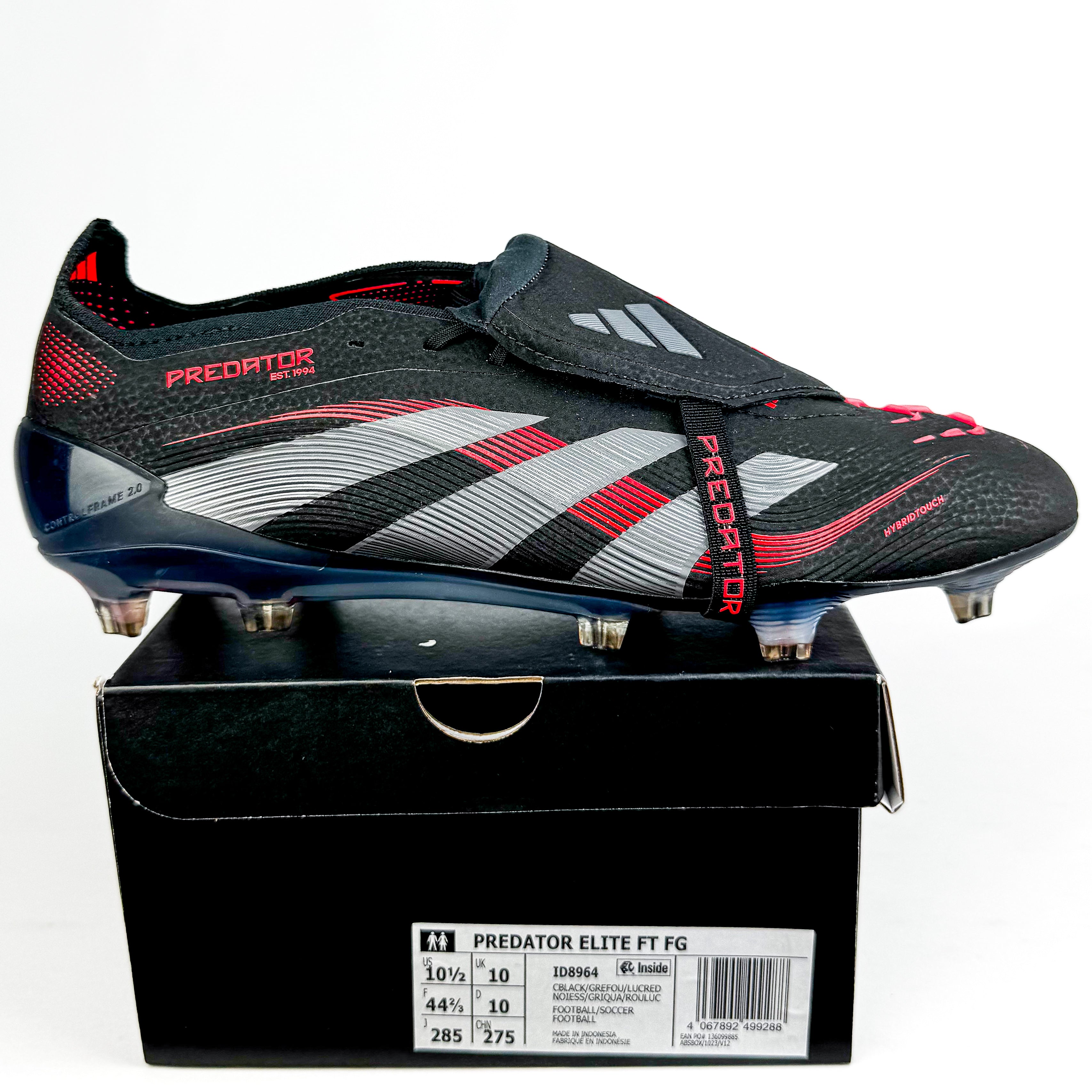 Adidas Predator Elite Tongue FT FG - Core Black/Grey Four