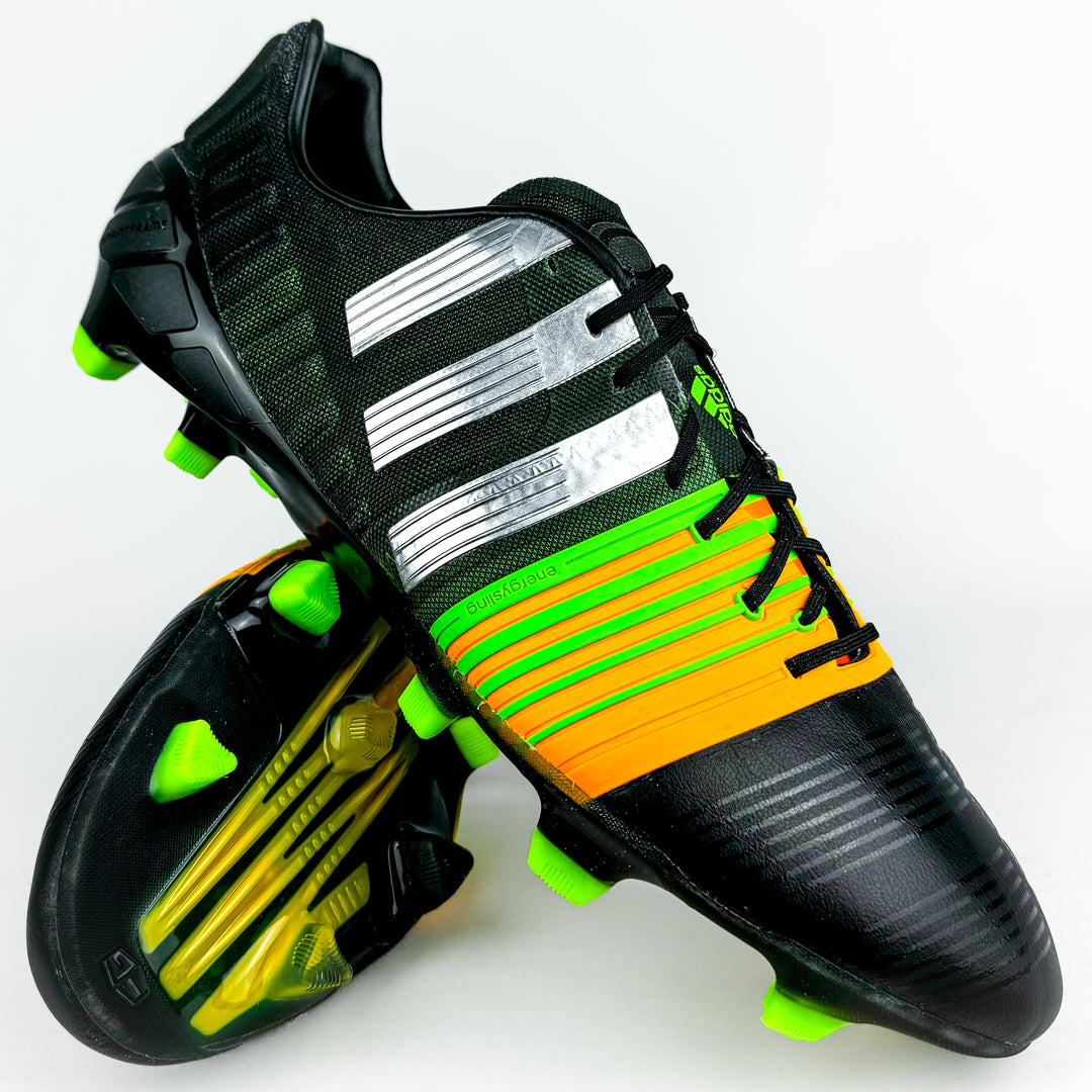 Adidas Nitrocharge 1.0 FG - Black/Metallic Silver/Solar Gold/Green *In Box*