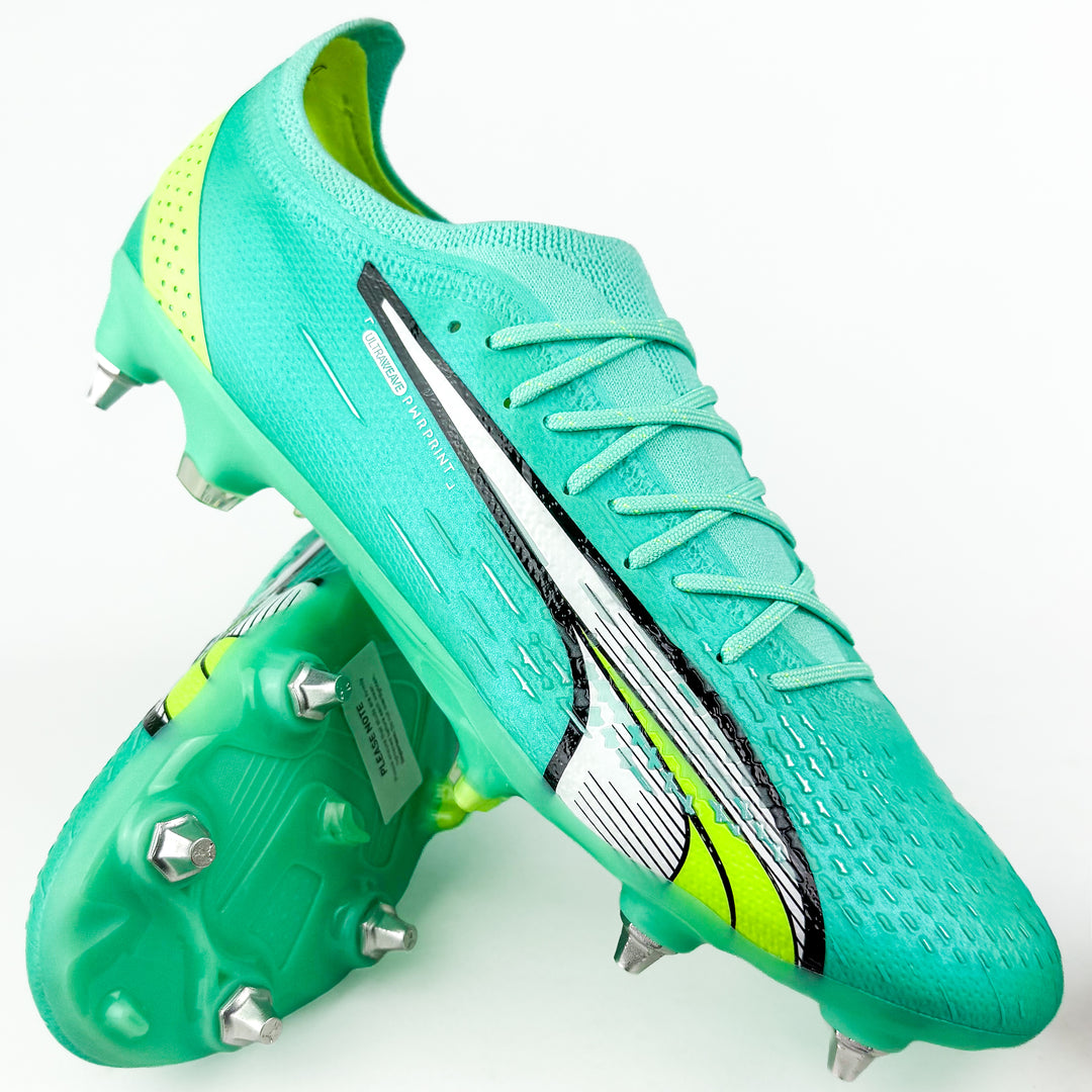 Puma Ultra Ultimate SG - Peppermint/Fast Yellow/White *Brand New*