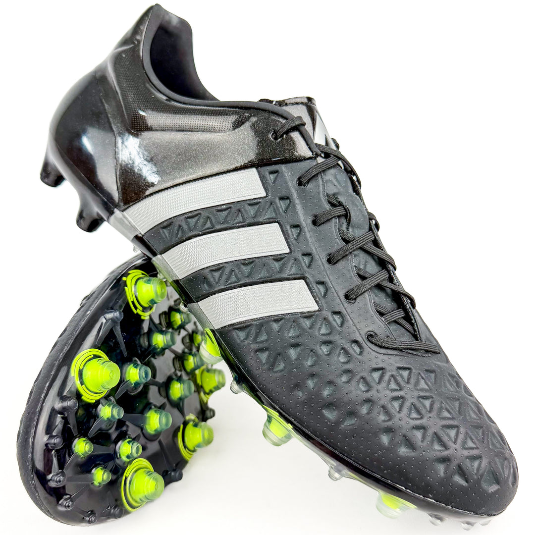 Adidas Ace 15.1 FG - Black/Silver Metallic/Solar Yellow *In Box*