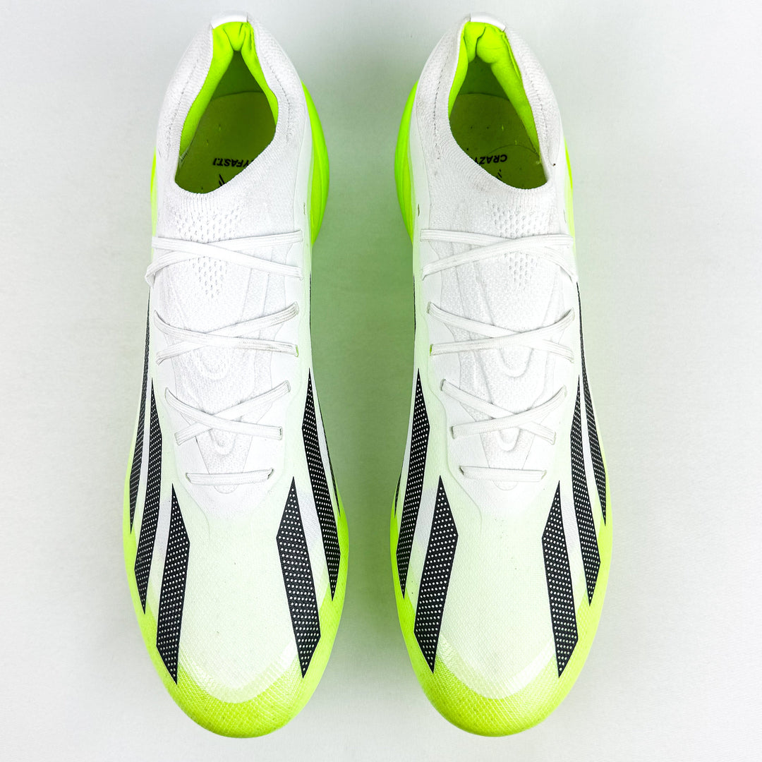 Adidas X Crazyfast .1 FG - White/Lucid Lemon/Core Black *Brand New*