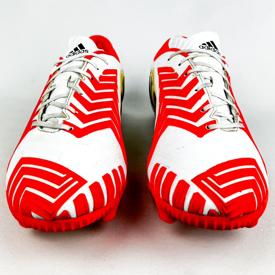 Adidas Predator Instinct FG - White/Solar Red/Black *Pre-Owned*