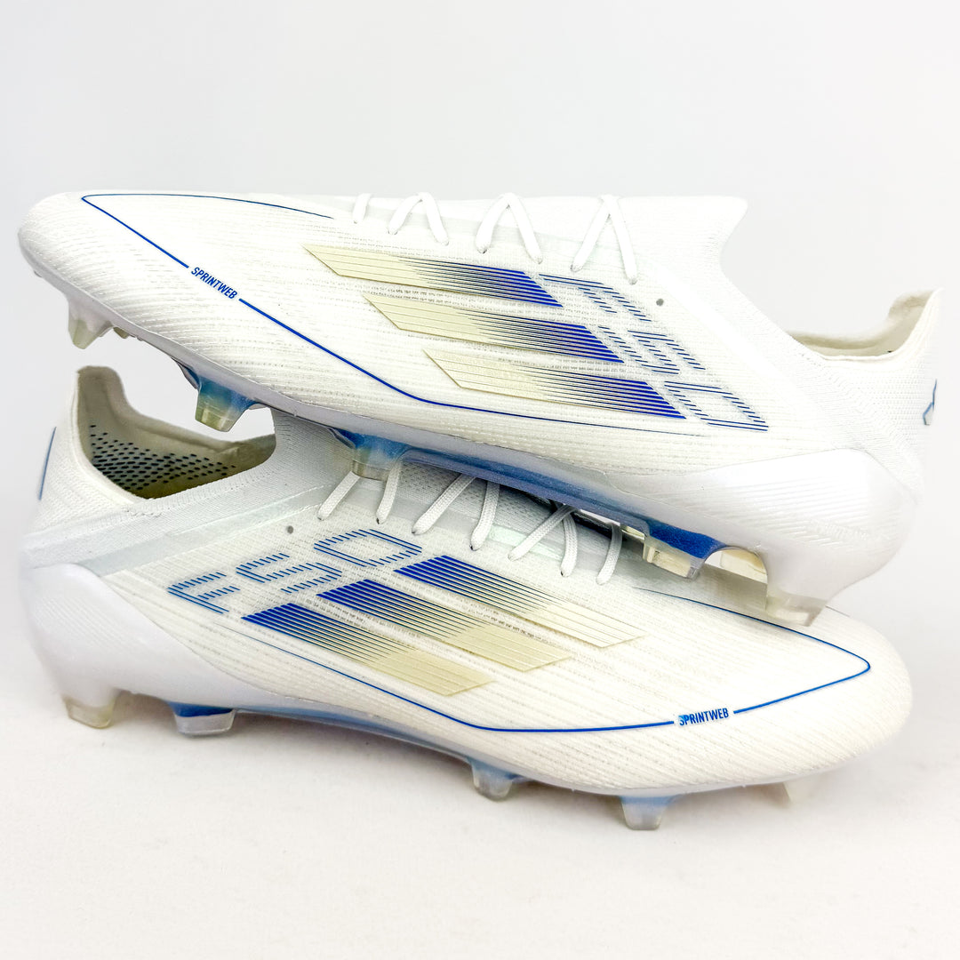 Adidas F50 Elite FG - White/Silver Metallic/Bright Royal *Rodrygo Custom*