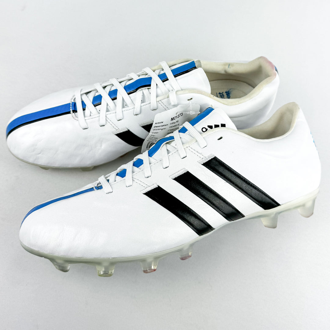 Adidas 11Pro FG - White/Solar Blue/Black *Brand New*