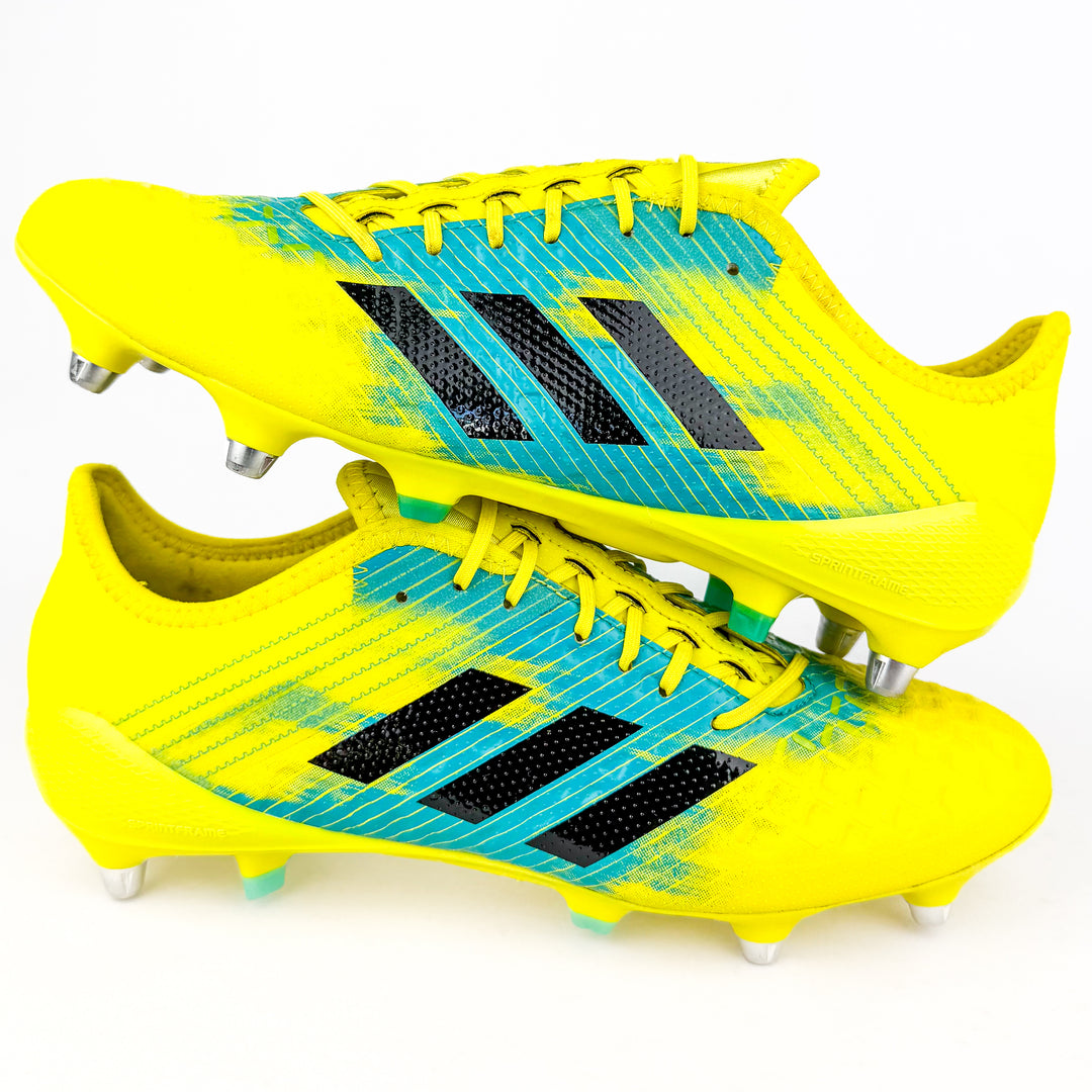 Adidas Predator Malice Control SG - Shock Yellow/Core Black/Hi-Res Aqua *Pre-Owned*