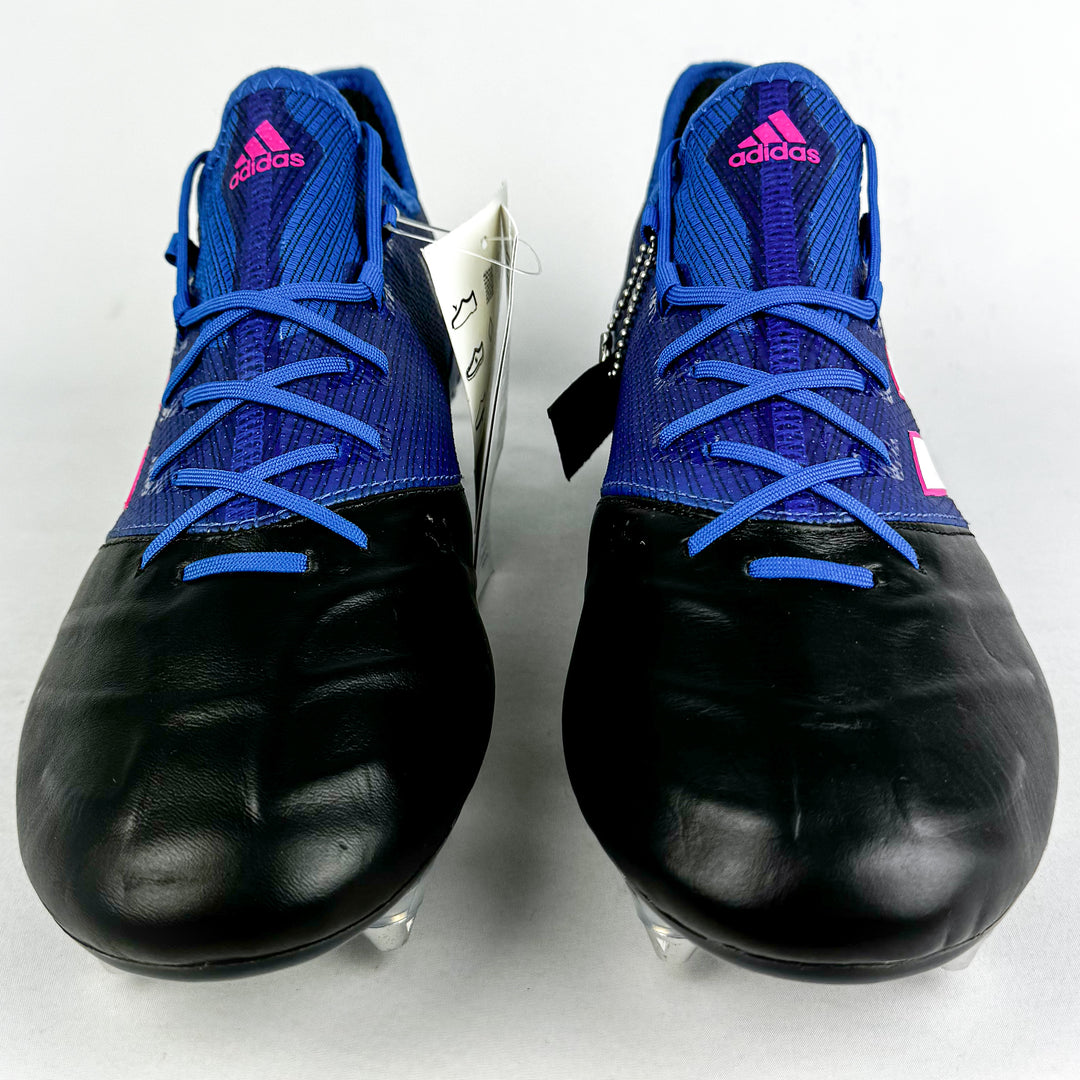 Adidas Ace 17.1 Leather SG - Core Black/Shock Pink/Blue/White *Brand New*