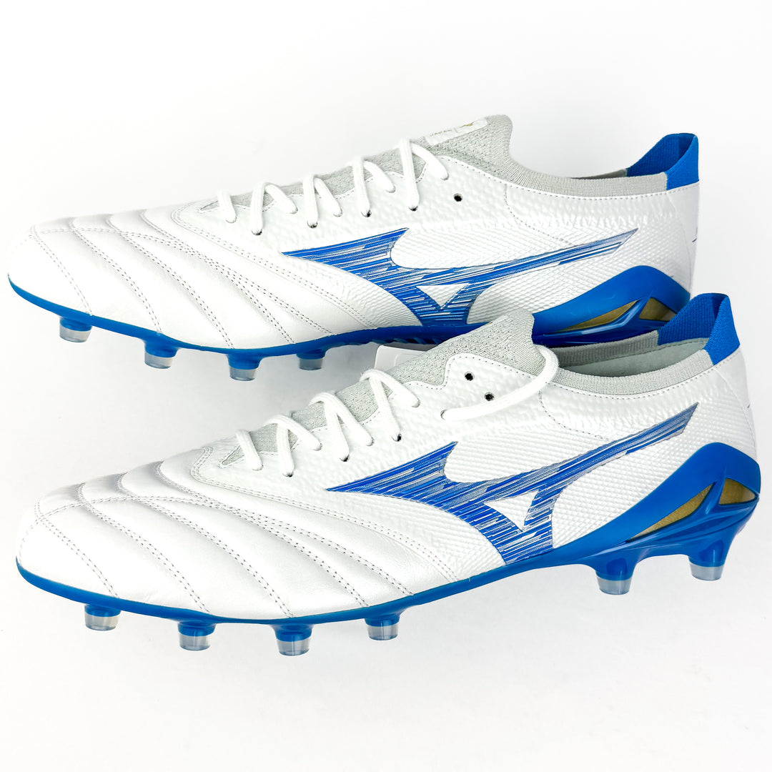 Mizuno Morelia Neo IV Beta Elite FG - Made in Japan - White/Laser Blue *In Box*