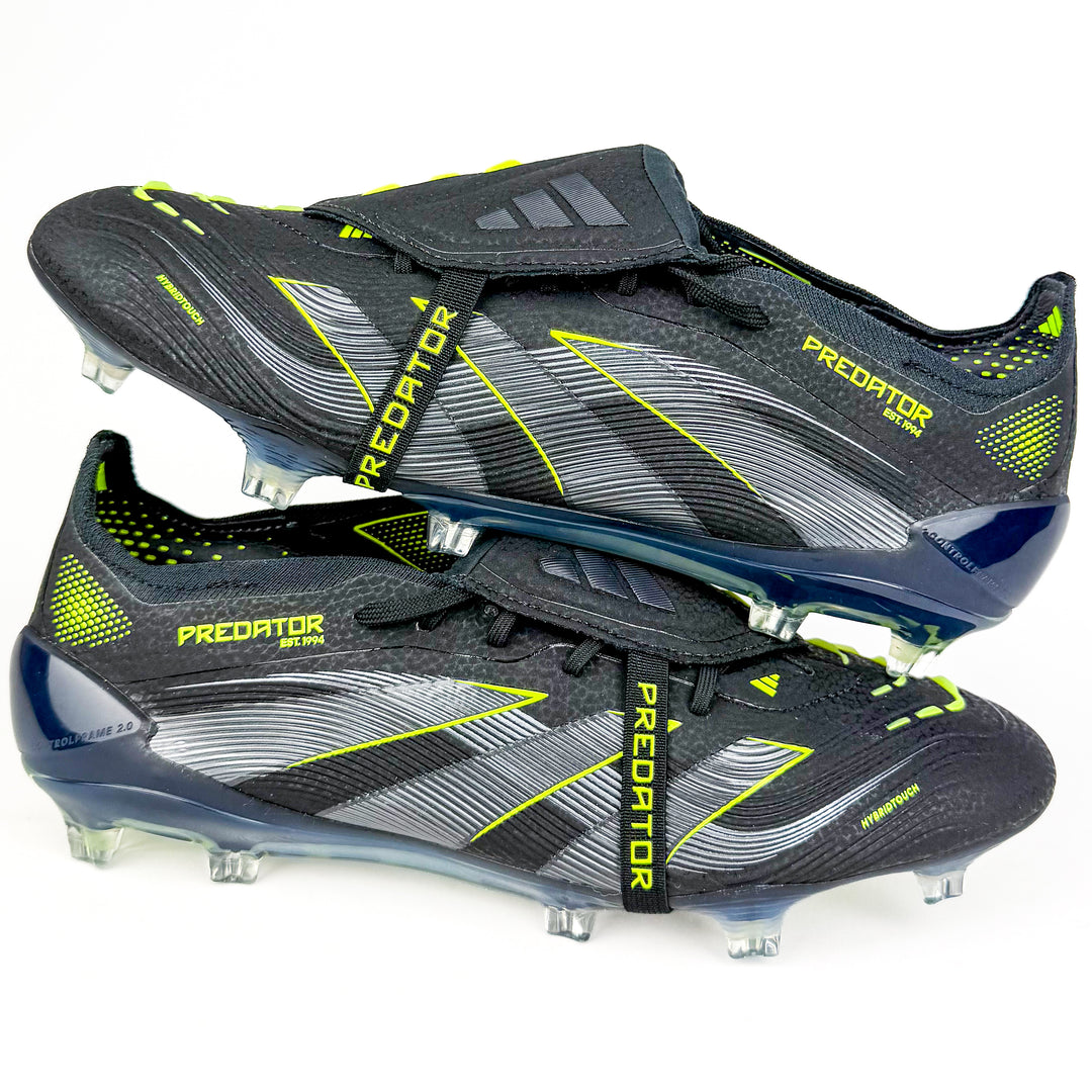 Adidas Predator Elite Tongue FT FG - Core Black/Carbon/Lucid Lemon *In Box*