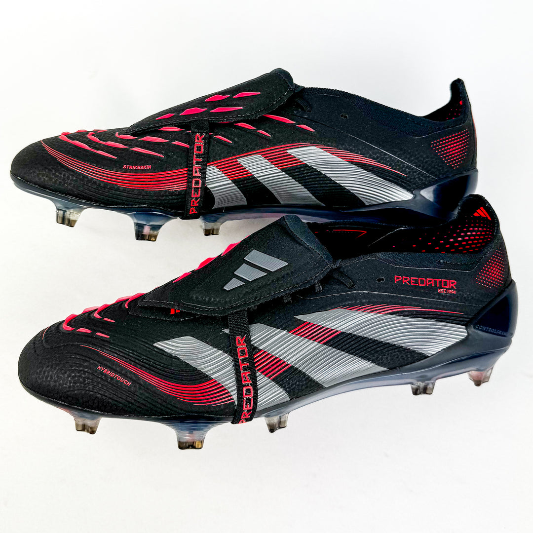 Adidas Predator Elite Tongue FT FG - Core Black/Grey Four/Lucid Red *In Box*