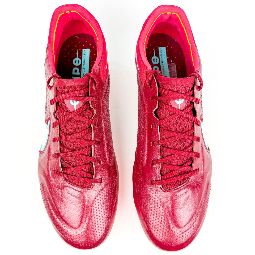 Nike Tiempo Legend 9 Elite FG - Team Red/Mystic Hibiscus/Bright Crimson/White *Pre-Owned*