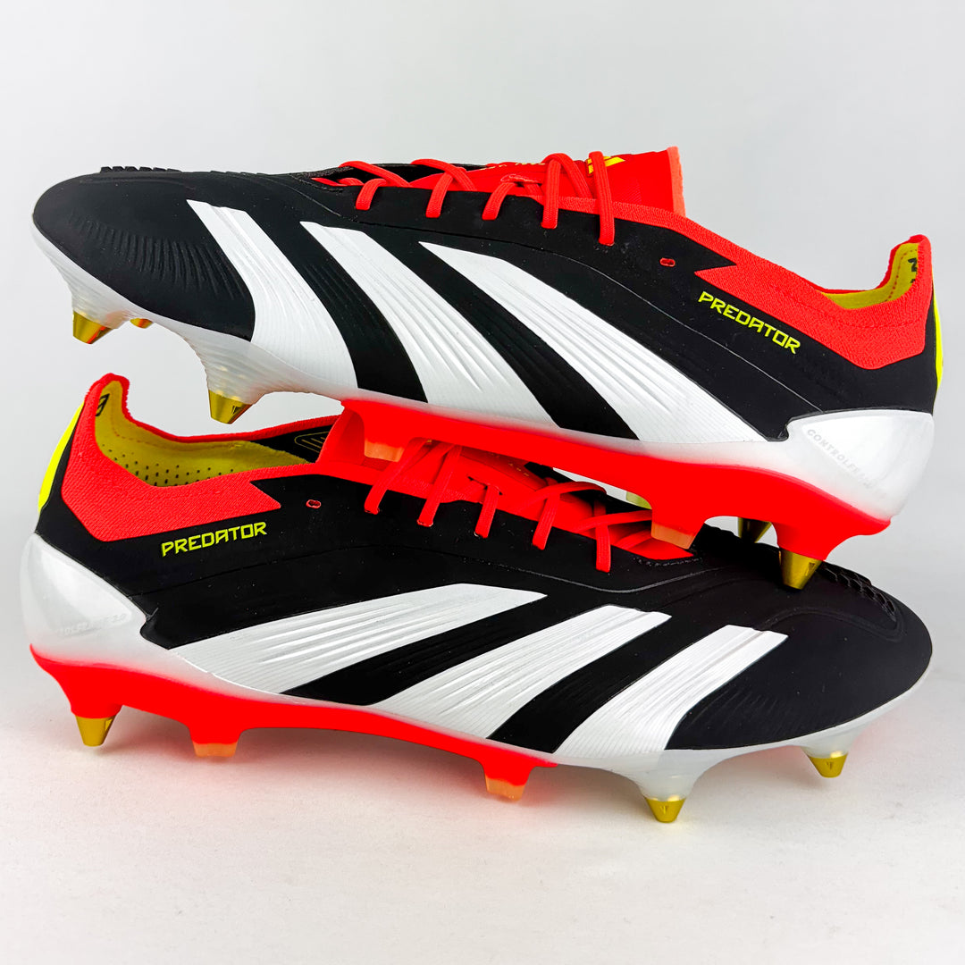 Adidas Predator Elite SG - Core Black/Solar Red/Solar Yellow *Brand New*