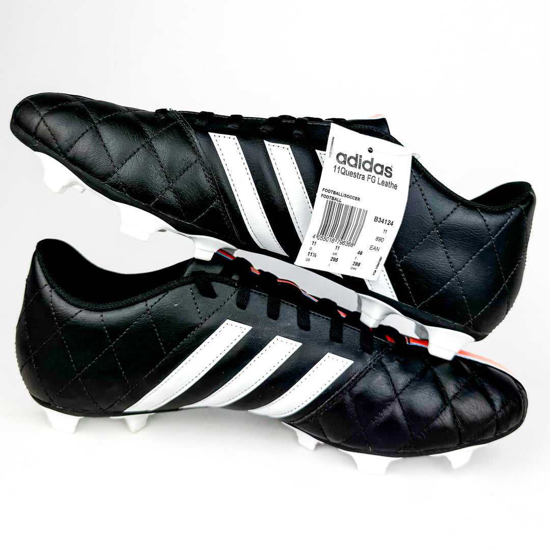 Adidas 11Questra 2014 Leather FG - Black/Flash Orange/White *Brand New*