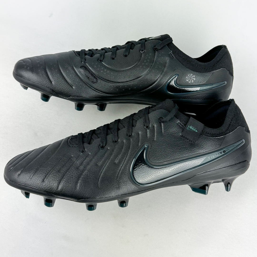 Nike Tiempo Legend 10 Pro FG  - Black/Black/Deep Jungle *In Box*