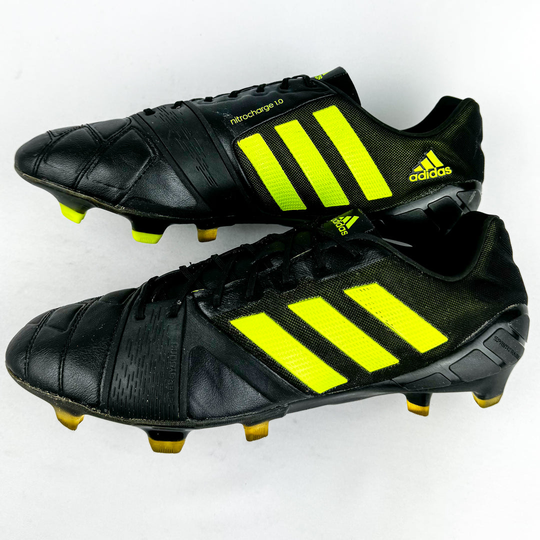 Adidas Nitrocharge 1.0 FG - Core Black/Slime *Pre-Owned*