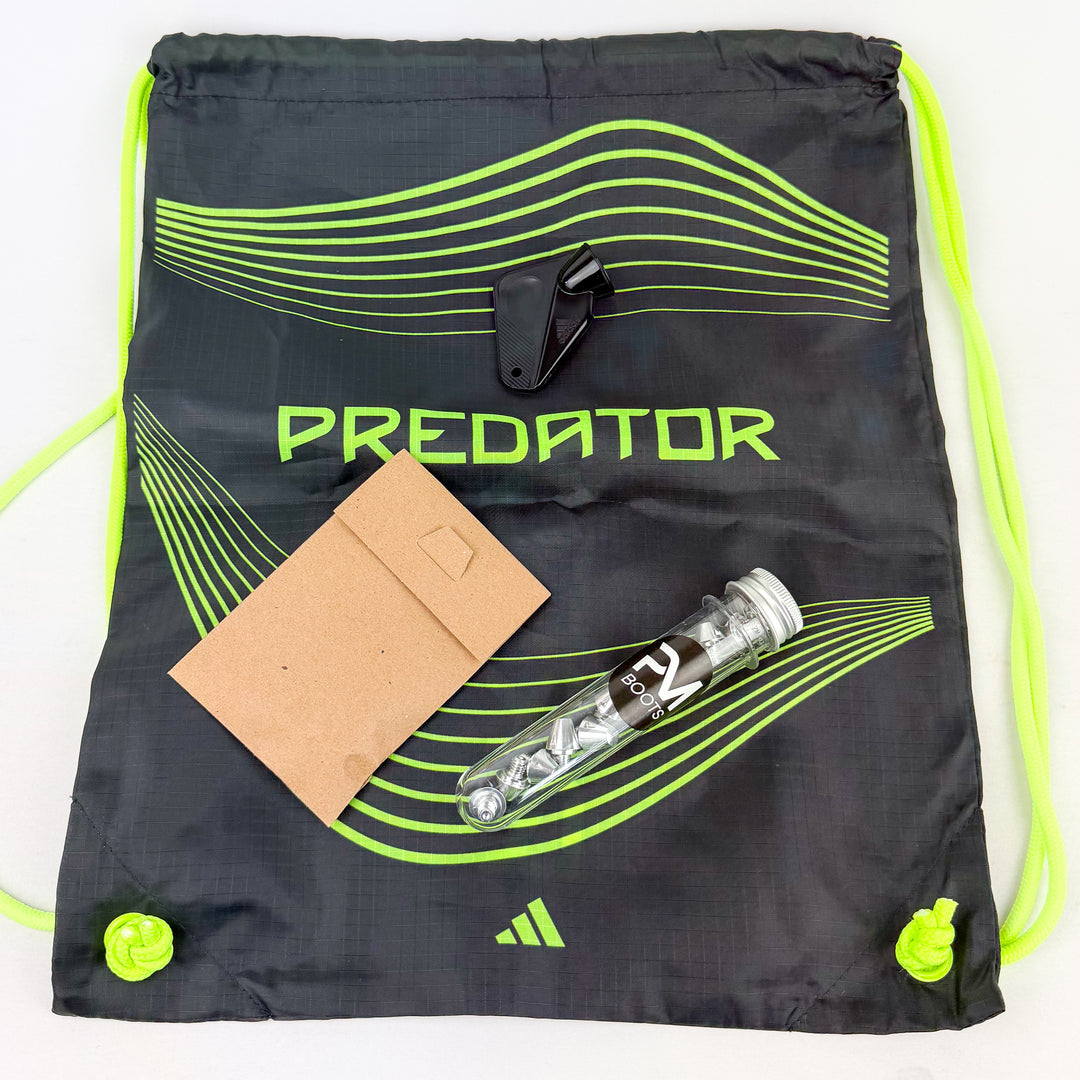 Adidas Predator Elite Tongue FT FG - Core Black/Carbon/Lucid Lemon *In Box*