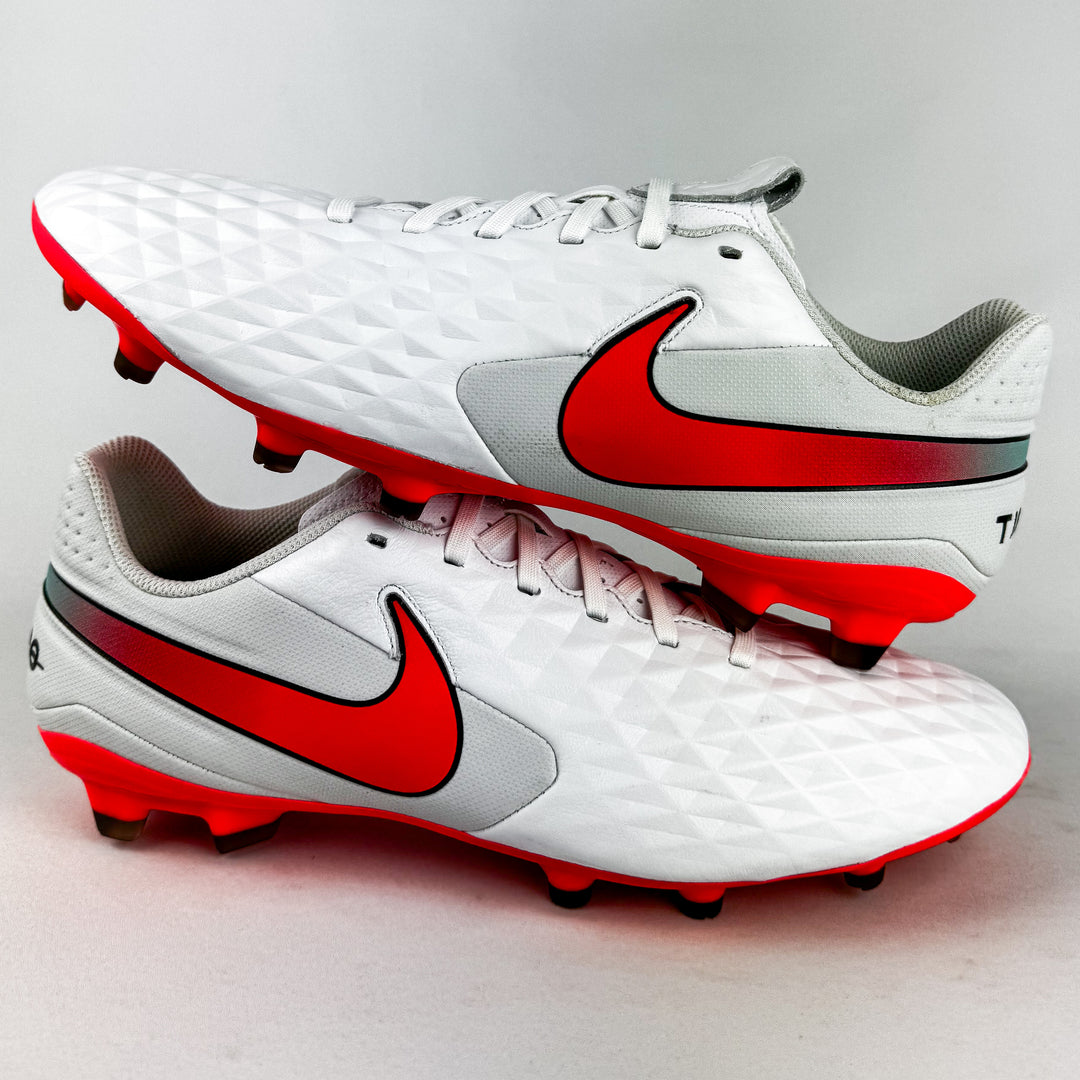 Nike Tiempo Legend 8 Academy FG - White/Flash Crimson/Photon Dust *In Box*