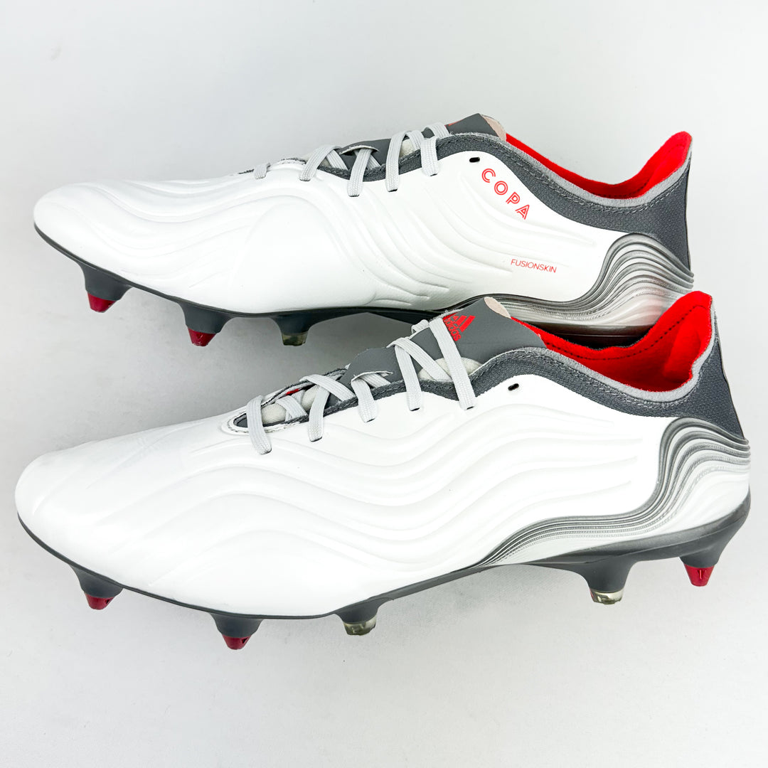 Adidas Copa Sense .1 SG - White/Solar Red/Iron Metallic *Wore Once*