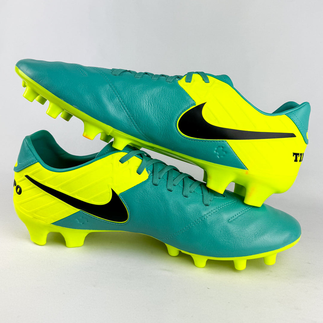 Nike Tiempo VI Mystic FG - Clear Jade/Black/Volt *Brand New*