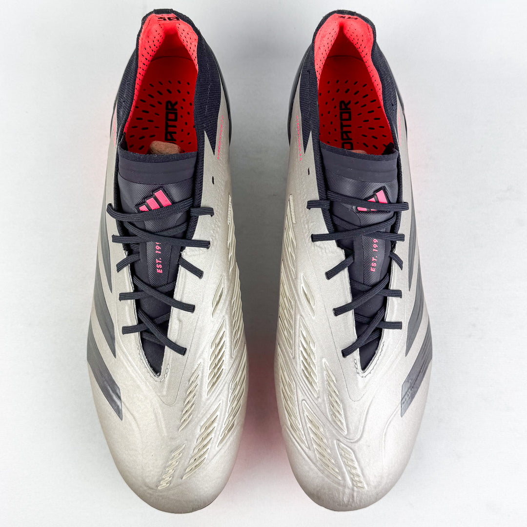 Adidas Predator Elite FG - Platinum Metallic/Aurora Black/Carbon *In Box*