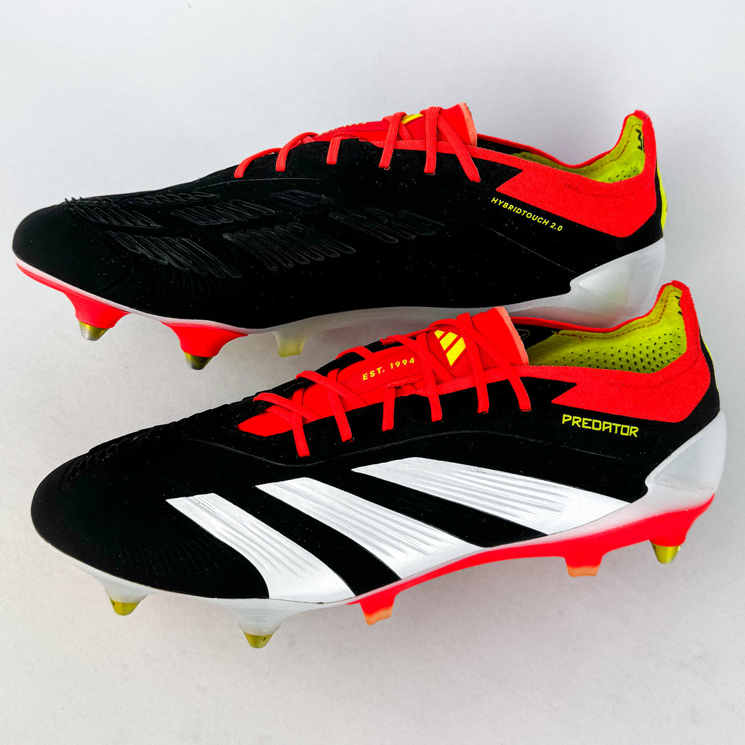 Adidas Predator Elite SG - Core Black/Solar Red/Solar Yellow *Pre-Owned*